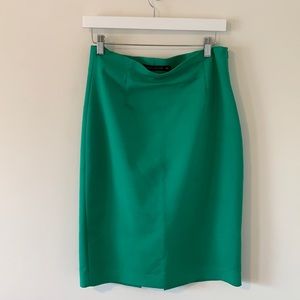 Zara green midi pencil skirt size Medium
